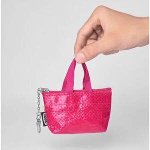 NWT Ikea Japan KNÖLIG Key Ring Small Pink Coin Purse Compact Stylish Accessory
